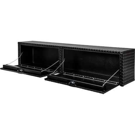Buyers Products 90-in x 18-in x 16-in Textured Matte Black Diamond Tread Aluminum Topsider Truck Box - 1722565