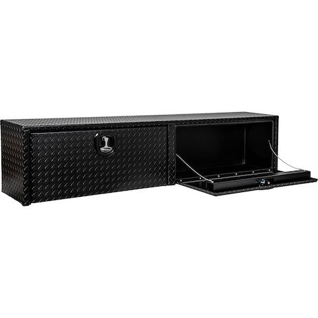 Buyers Products 90-in x 18-in x 16-in Textured Matte Black Diamond Tread Aluminum Topsider Truck Box - 1722565