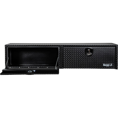 Buyers Products 90-in x 18-in x 16-in Textured Matte Black Diamond Tread Aluminum Topsider Truck Box - 1722565