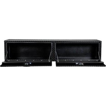 Buyers Products 90-in x 18-in x 16-in Textured Matte Black Diamond Tread Aluminum Topsider Truck Box - 1722565