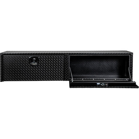 Buyers Products 90-in x 18-in x 16-in Textured Matte Black Diamond Tread Aluminum Topsider Truck Box - 1722565
