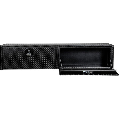 Buyers Products 90-in x 18-in x 16-in Textured Matte Black Diamond Tread Aluminum Topsider Truck Box - 1722565