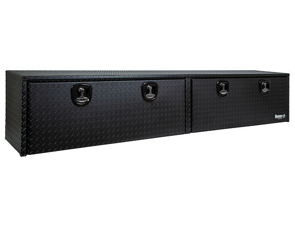 Buyers Products 96-in x 18-in x 16-in Textured Matte Black Diamond Tread Aluminum Topsider Truck Box - 1722568