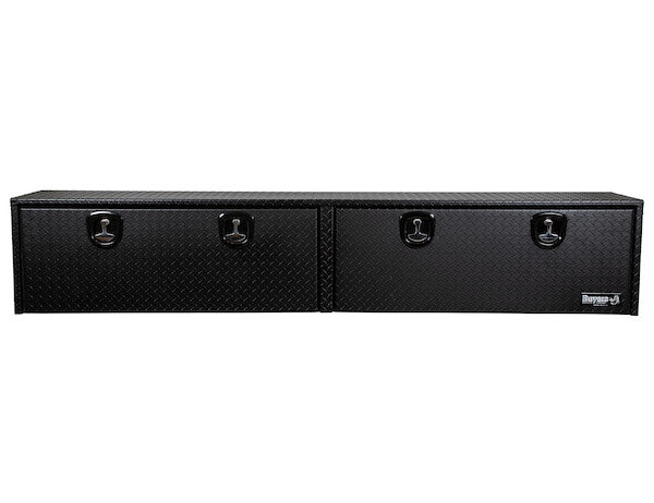 Buyers Products 96-in x 18-in x 16-in Textured Matte Black Diamond Tread Aluminum Topsider Truck Box - 1722568