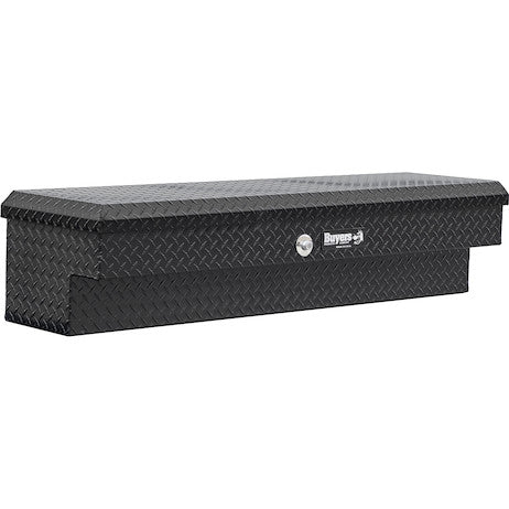 Buyers Products 13x16x56-in Gloss Black Diamond Tread Aluminum Lo-Sider Truck Box - 1723025