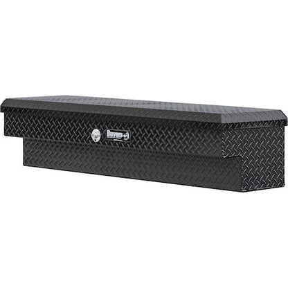 Buyers Products 13x16x56-in Gloss Black Diamond Tread Aluminum Lo-Sider Truck Box - 1723025
