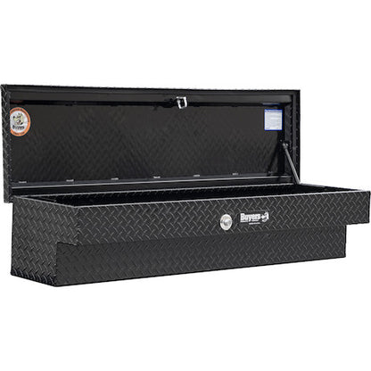Buyers Products 70-in x 13-in x 16-in Gloss Black Diamond Tread Aluminum Lo-Sider Truck Box - 1723030