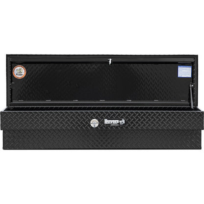 Buyers Products 70-in x 13-in x 16-in Gloss Black Diamond Tread Aluminum Lo-Sider Truck Box - 1723030
