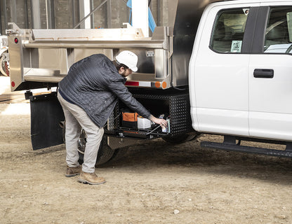 Buyers Products 30-in x 18-in x 18-in Black Diamond Tread Aluminum Underbody Truck Box - 1725103