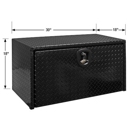 Buyers Products 30-in x 18-in x 18-in Black Diamond Tread Aluminum Underbody Truck Box - 1725103
