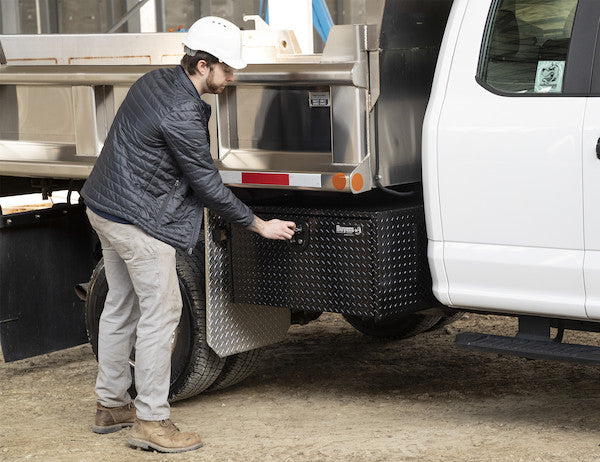 Buyers Products 14x12x16-in Black Diamond Tread Aluminum Underbody Truck Box - 1725148