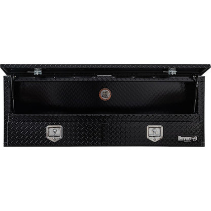 Buyers Pickup Contractor Top Mount Truck Box With Drawers 72" Gloss Black Aluminum - 1725641