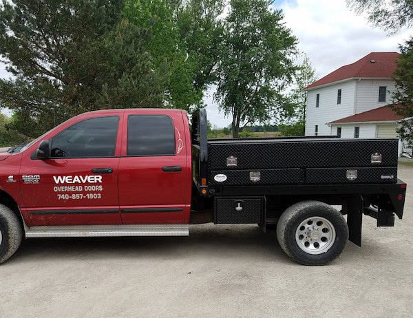 Buyers Pickup Contractor Top Mount Truck Box With Drawers 72" Gloss Black Aluminum - 1725641