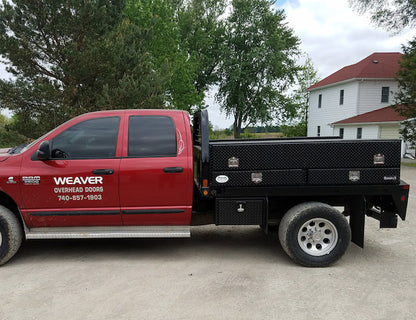 Buyers Pickup Contractor Top Mount Truck Box With Drawers 72" Gloss Black Aluminum - 1725641