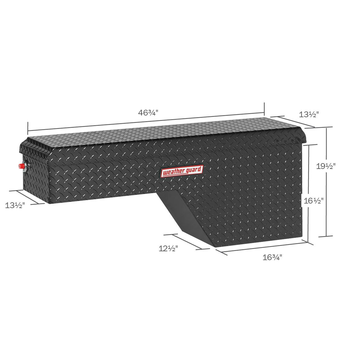 Weather Guard Aluminum Truck Wheel Well Box - Passenger Side