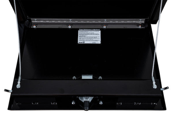 Buyers Products 18x18x24-in Black Steel Underbody Truck Box with 3-Point Latch - 1732300