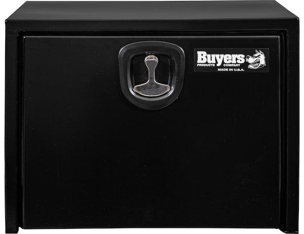 Buyers Products 18x18x24-in Black Steel Underbody Truck Box with 3-Point Latch - 1732300