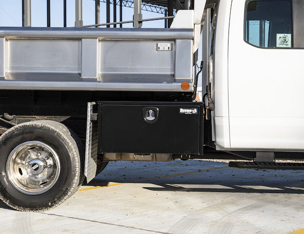 Buyers Products 18x18x30-in Black Steel Underbody Truck Box with 3-Point Latch - 1732303