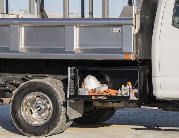 Buyers Products 18x18x36-in Black Steel Underbody Truck Box with 3-Point Latch - 1732305
