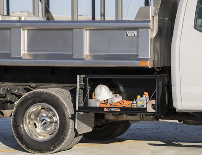 Buyers Products 18x18x36-in Black Steel Underbody Truck Box with 3-Point Latch - 1732305