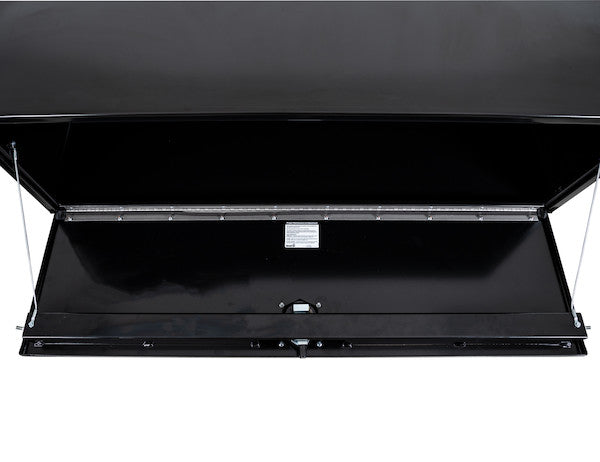 Buyers Products 60-in x 18-in x 18-in Black Steel Underbody Truck Box with 3-Point Latch - 1732315