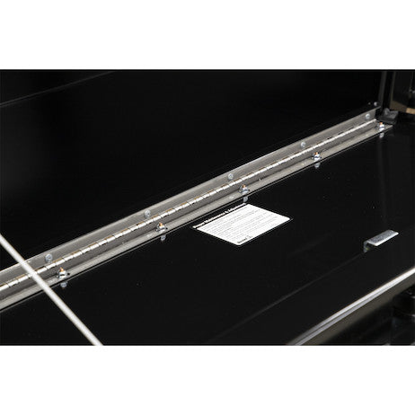 Buyers Products 18x18x72-in Black Steel Underbody Truck Box with 3-Point Latch - 1732320