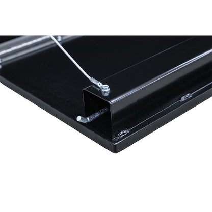 Buyers Products 18x18x72-in Black Steel Underbody Truck Box with 3-Point Latch - 1732320