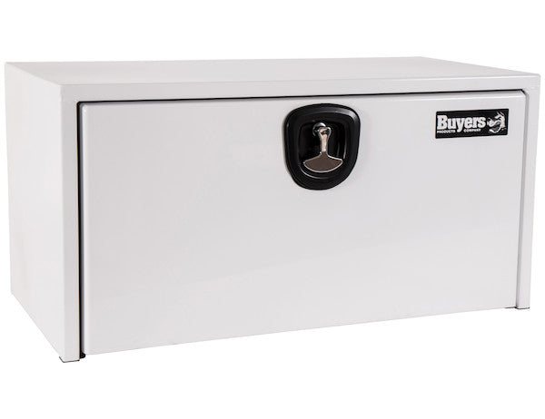 Buyers Products 24x24x30-in White Steel Underbody Truck Box with 3-Point Latch - 1734403