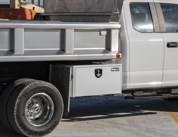 Buyers Products 24x24x30-in White Steel Underbody Truck Box with 3-Point Latch - 1734403