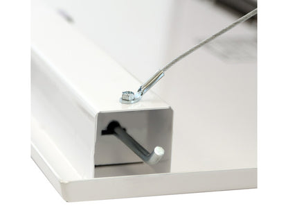 Buyers Products 18x18x24-in White Steel Underbody Truck Box with 3-Point Latch - 1732400