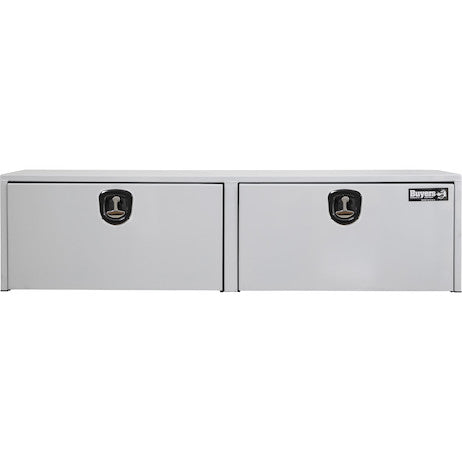 Buyers Products 72-in x 18-in x 18-in White Steel Underbody Truck Box with 3-Point Latch - 1732420