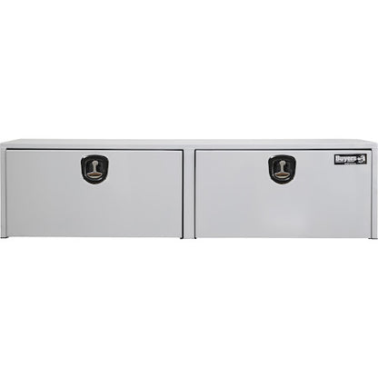 Buyers Products 72-in x 18-in x 18-in White Steel Underbody Truck Box with 3-Point Latch - 1732420