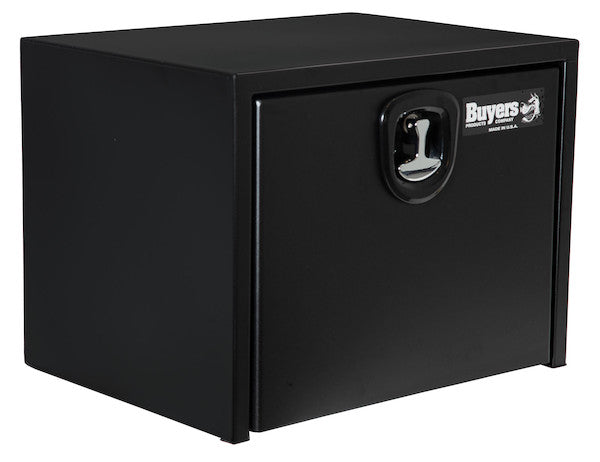 Buyers Products 18x18x24-in Textured Matte Black Steel Underbody Truck Box with 3-Point Latch - 1732500
