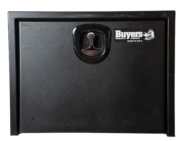 Buyers Products 18x18x24-in Textured Matte Black Steel Underbody Truck Box with 3-Point Latch - 1732500