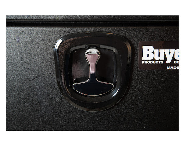 Buyers Products 18x18x24-in Textured Matte Black Steel Underbody Truck Box with 3-Point Latch - 1732500