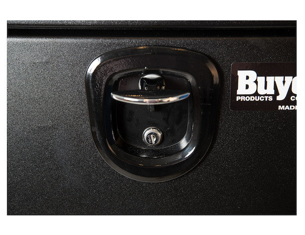 Buyers Products 18x18x24-in Textured Matte Black Steel Underbody Truck Box with 3-Point Latch - 1732500