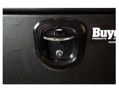 Buyers Products 18x18x24-in Textured Matte Black Steel Underbody Truck Box with 3-Point Latch - 1732500