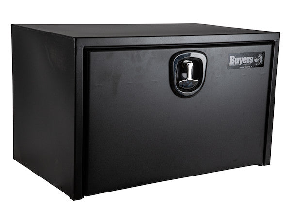 Buyers Products 18x18x30-in Textured Matte Black Steel Underbody Truck Box with 3-Point Latch - 1732503