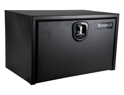 Buyers Products 18x18x30-in Textured Matte Black Steel Underbody Truck Box with 3-Point Latch - 1732503