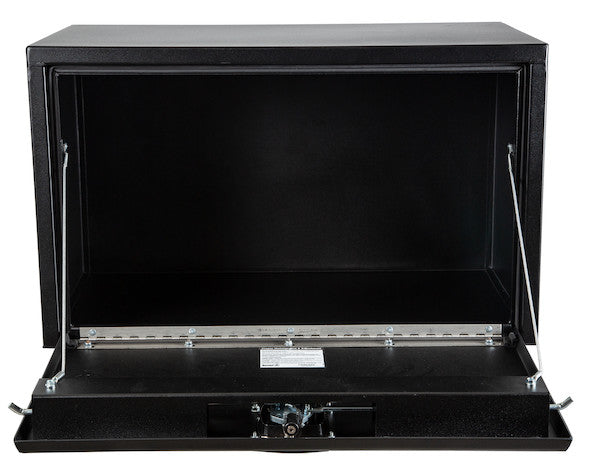 Buyers Products 18x18x30-in Textured Matte Black Steel Underbody Truck Box with 3-Point Latch - 1732503