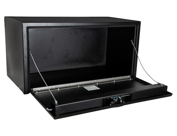 Buyers Products 36-in x 18-in x 18-in Textured Matte Black Steel Underbody Truck Box with 3-Point Latch - 1732505
