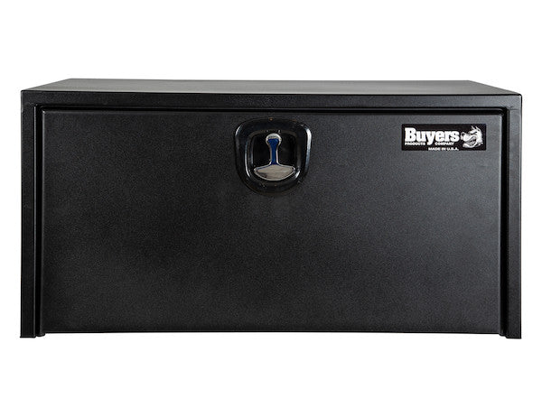 Buyers Products 36-in x 18-in x 18-in Textured Matte Black Steel Underbody Truck Box with 3-Point Latch - 1732505