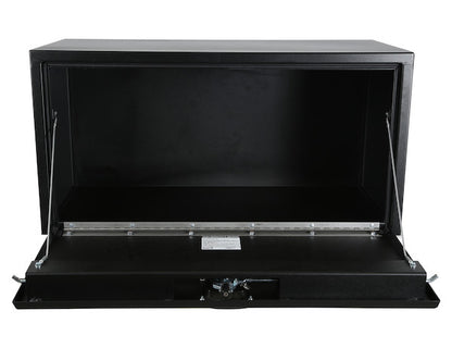 Buyers Products 36-in x 18-in x 18-in Textured Matte Black Steel Underbody Truck Box with 3-Point Latch - 1732505