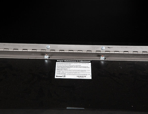 Buyers Products 36-in x 18-in x 18-in Textured Matte Black Steel Underbody Truck Box with 3-Point Latch - 1732505