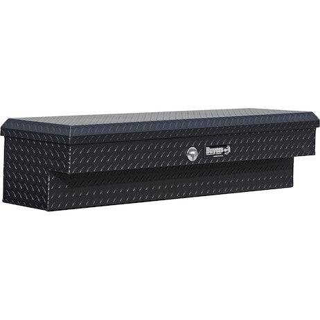 Buyers Products 56-in x 13-in x 16-in Textured Matte Black Diamond Tread Aluminum Lo-Sider Truck Tool Box - 1733025