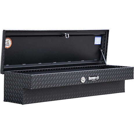 Buyers Products 56-in x 13-in x 16-in Textured Matte Black Diamond Tread Aluminum Lo-Sider Truck Tool Box - 1733025