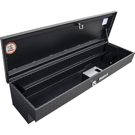 Buyers Products 56-in x 13-in x 16-in Textured Matte Black Diamond Tread Aluminum Lo-Sider Truck Tool Box - 1733025