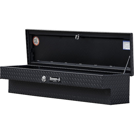 Buyers Products 56-in x 13-in x 16-in Textured Matte Black Diamond Tread Aluminum Lo-Sider Truck Tool Box - 1733025