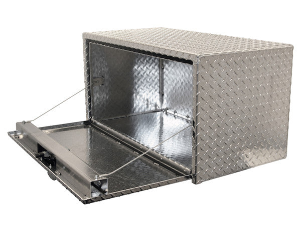 Buyers Products 18x18x24-in Diamond Tread Aluminum Underbody Truck Box with 3-Pt. Latch - 1735100