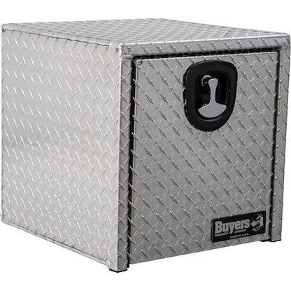 Buyers Products 18-in x 18-in x 18-in Diamond Tread Aluminum Underbody Truck Box with 3-Point Latch - 1735101